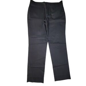 CHAPS Womens Size 12 Black Straight Leg Dress Pants Career‎ Casual